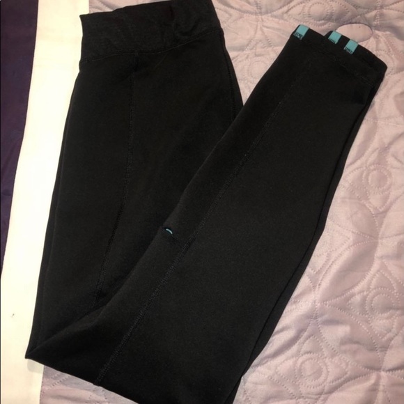 Adidas Blue Stripe Leggings - Picture 1 of 2